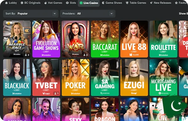 BC Game Casino Games